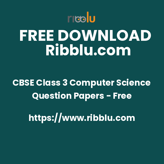 CBSE Class 3 Computer Science Question Papers - Free