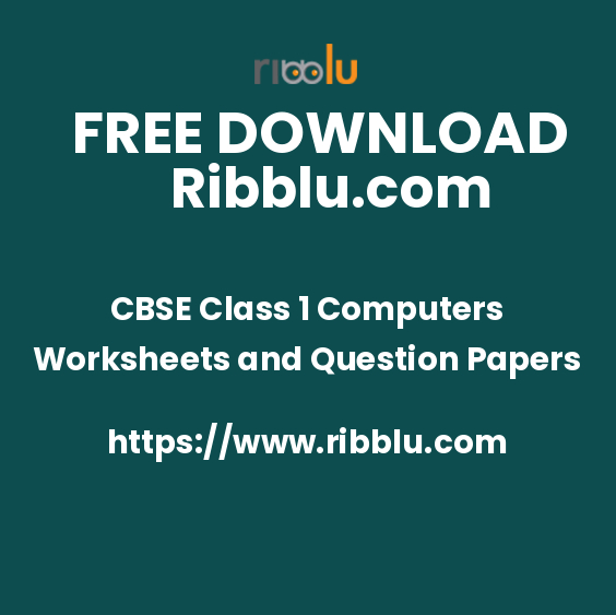 CBSE Class 1 Computers Worksheets and Question Papers