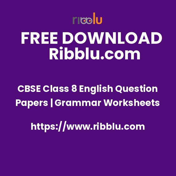 english grammar sample paper class 8 CBSE Class 8 English Question Papers | Grammar Worksheets
